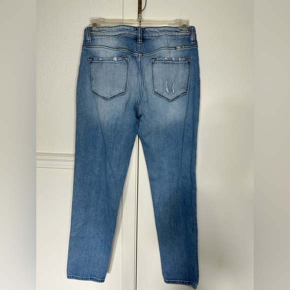 KanCan Blue Distressed Ankle Cropped Jeans size 7 - Picture 4 of 7